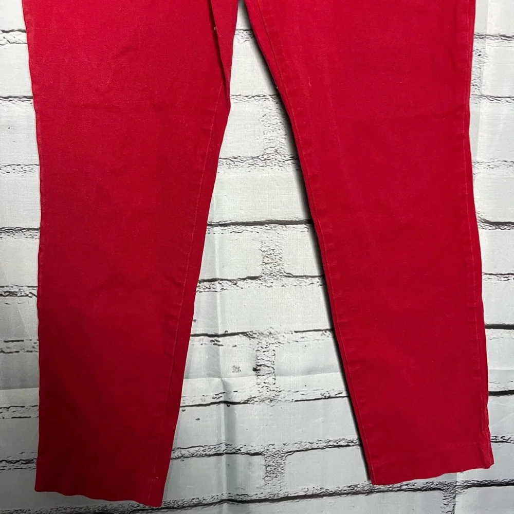 Old Navy Women's Bold Red Ankle Pants - Picture 4 of 14